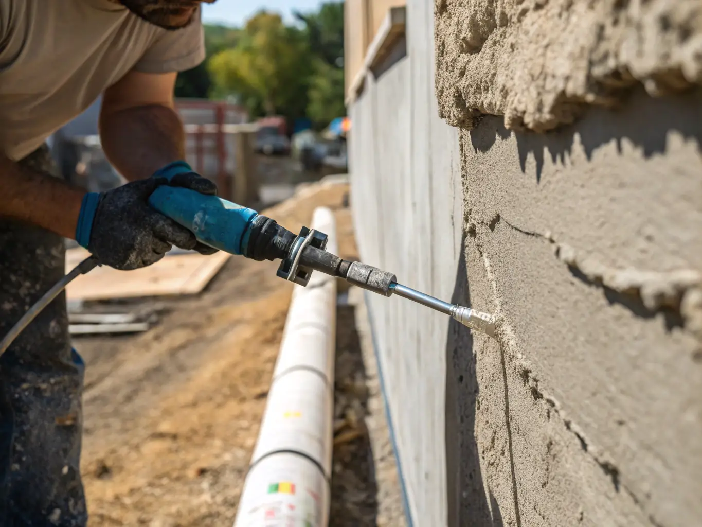 An image depicting AEVO Structural using advanced repair techniques on a concrete structure, emphasizing their innovative approach.
